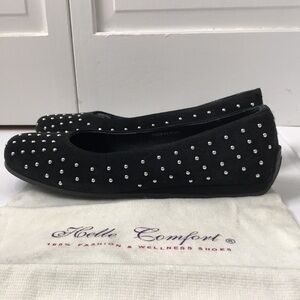 HELLE COMFORT Black Limbi Flats Size 40